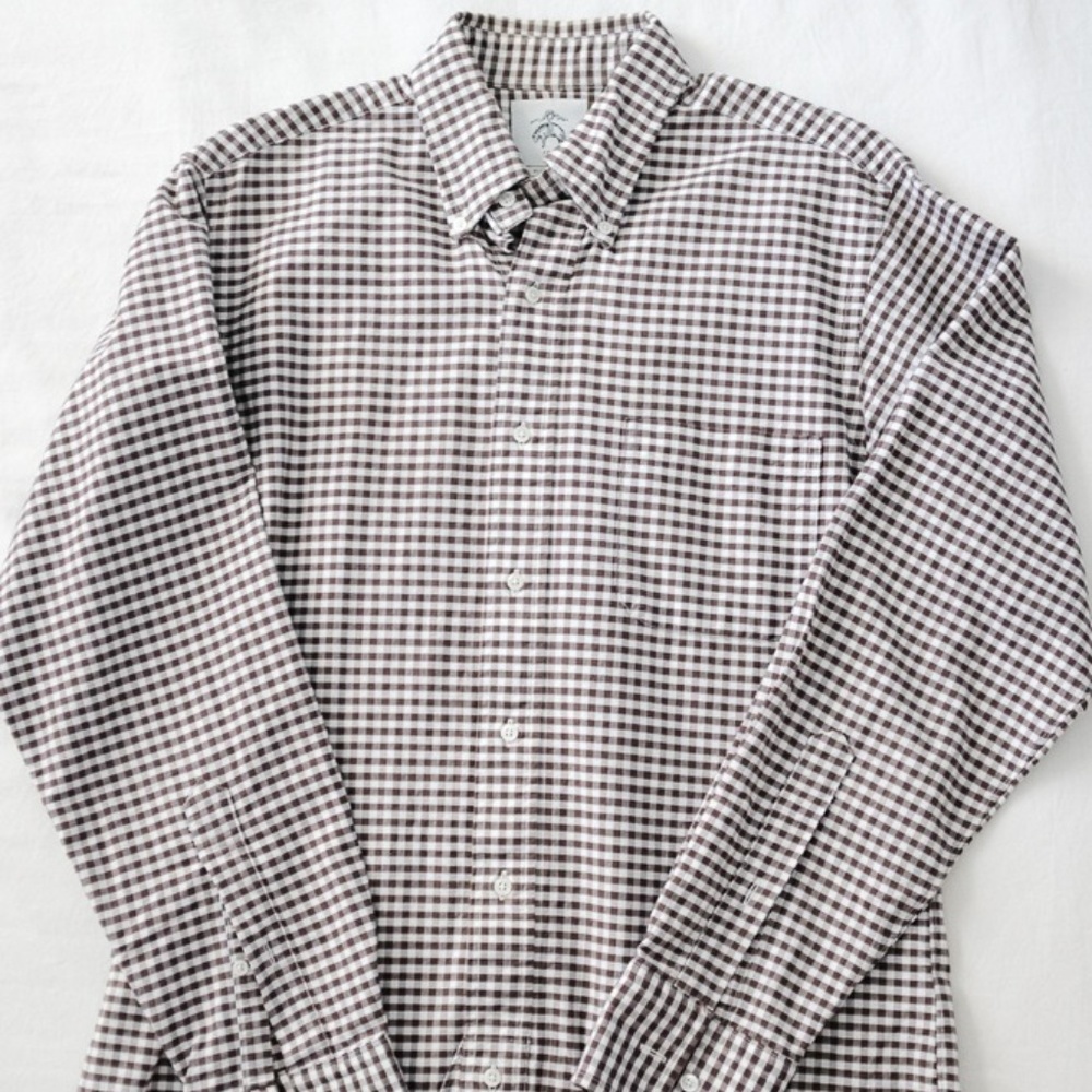 Brooks Brothers Black Fleece Gingham Shirt (BB2)